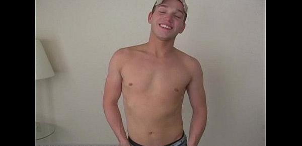  Gay clip of Will peels off down and fondles his body while playing